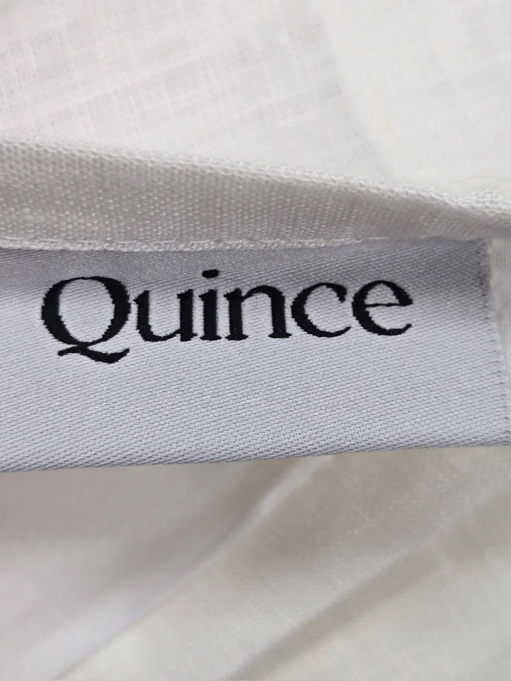 QUINCE Set Of 2 48x84 European Linen Curtains White 0487